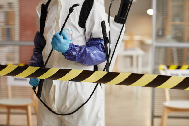 Professional Biohazard Cleanup technician working in Marlboro, NY
